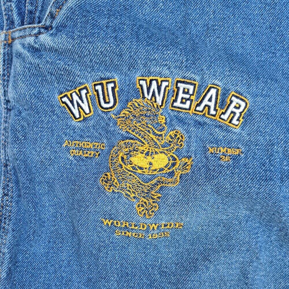 %VERY RARE WU-TANG CLAN VNTG DENIM RAP BAGGY JEANS SIZE 40X31 MEN / J2
